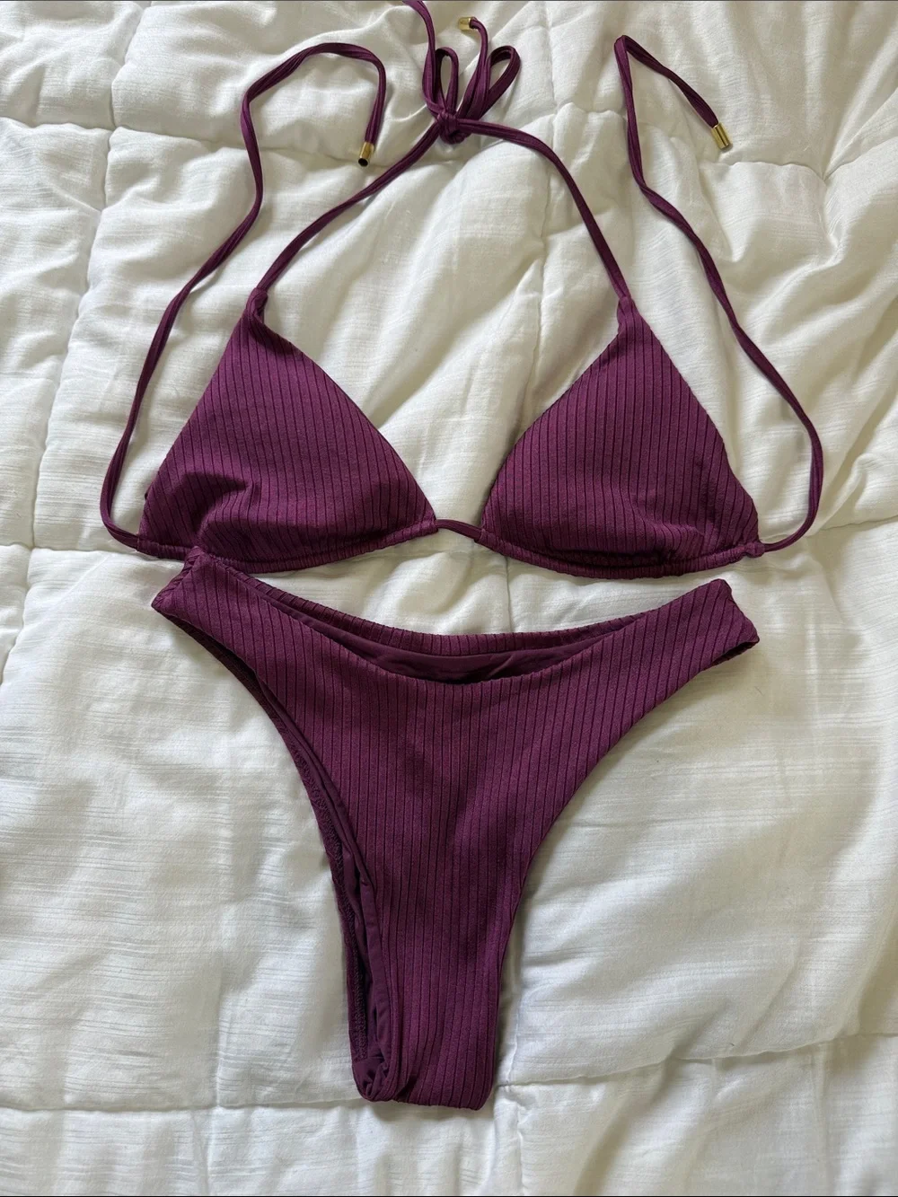 Monday Swimwear Palma top & Byron bottom - Plum